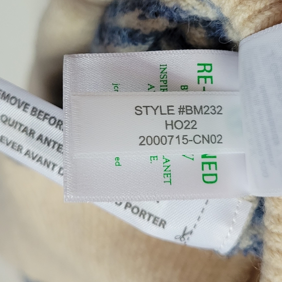 J Crew Fair Isle snowflake crewneck in Supersoft yarn BM232 Large XL - Picture 10 of 11